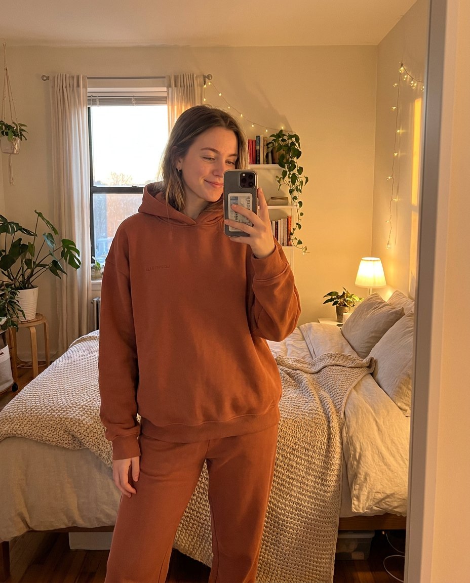 Aldbrook hoodie, worn